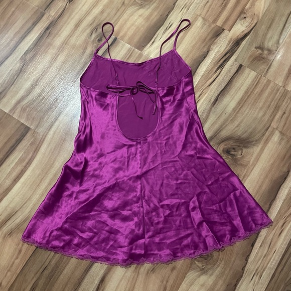 Y2K Victoria's Secret Magenta Slip Dress Sz Small - Picture 5 of 8